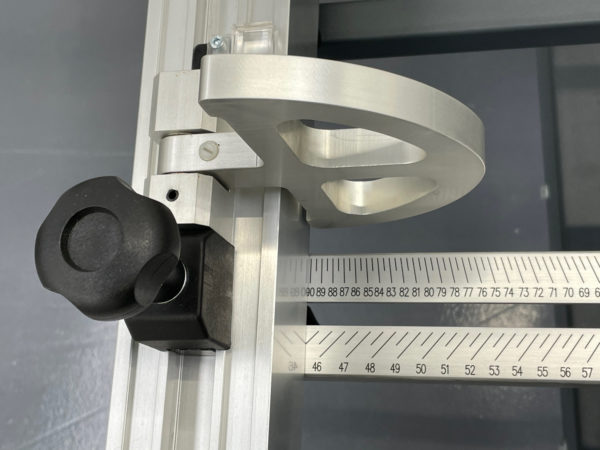 A closeup view of the Altendorf WA6 Sliding Table Saw