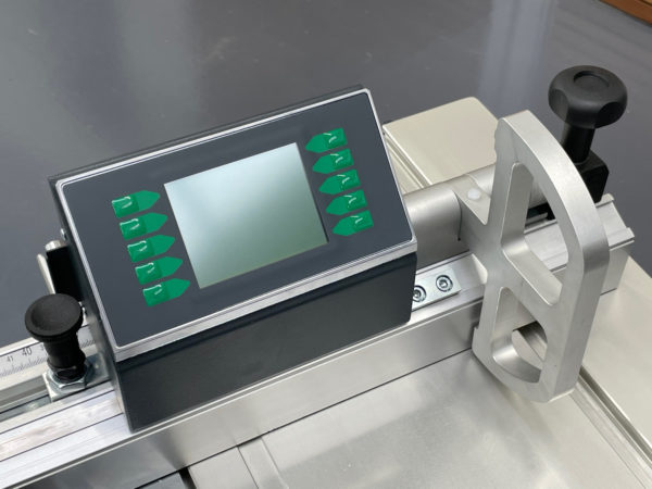 A closeup view of the Altendorf WA8 Sliding Table Saw