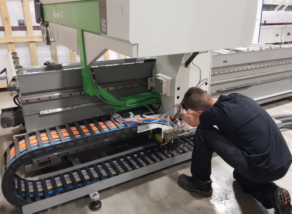 A photo of the R&J Machinery showroom, taken in October 2024.